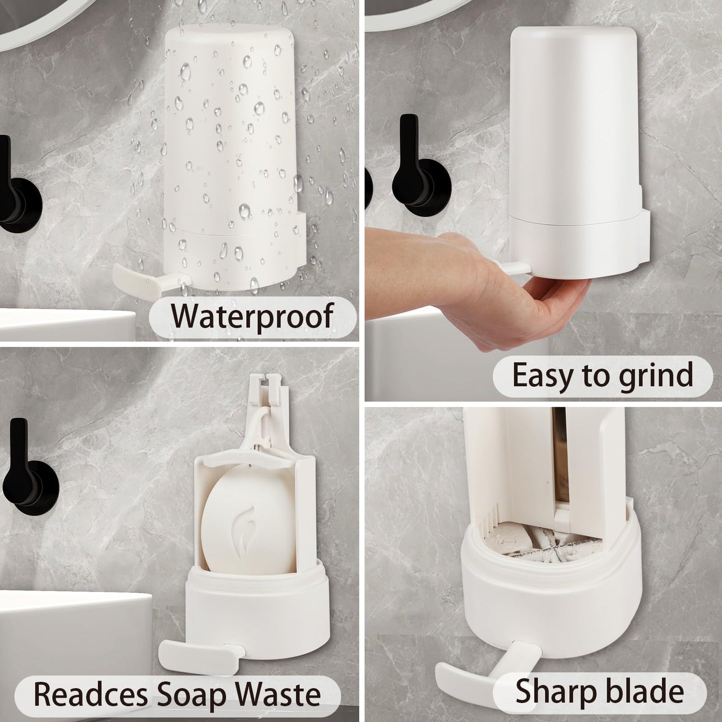 Wall-Mounted Soap Grinder Dispenser