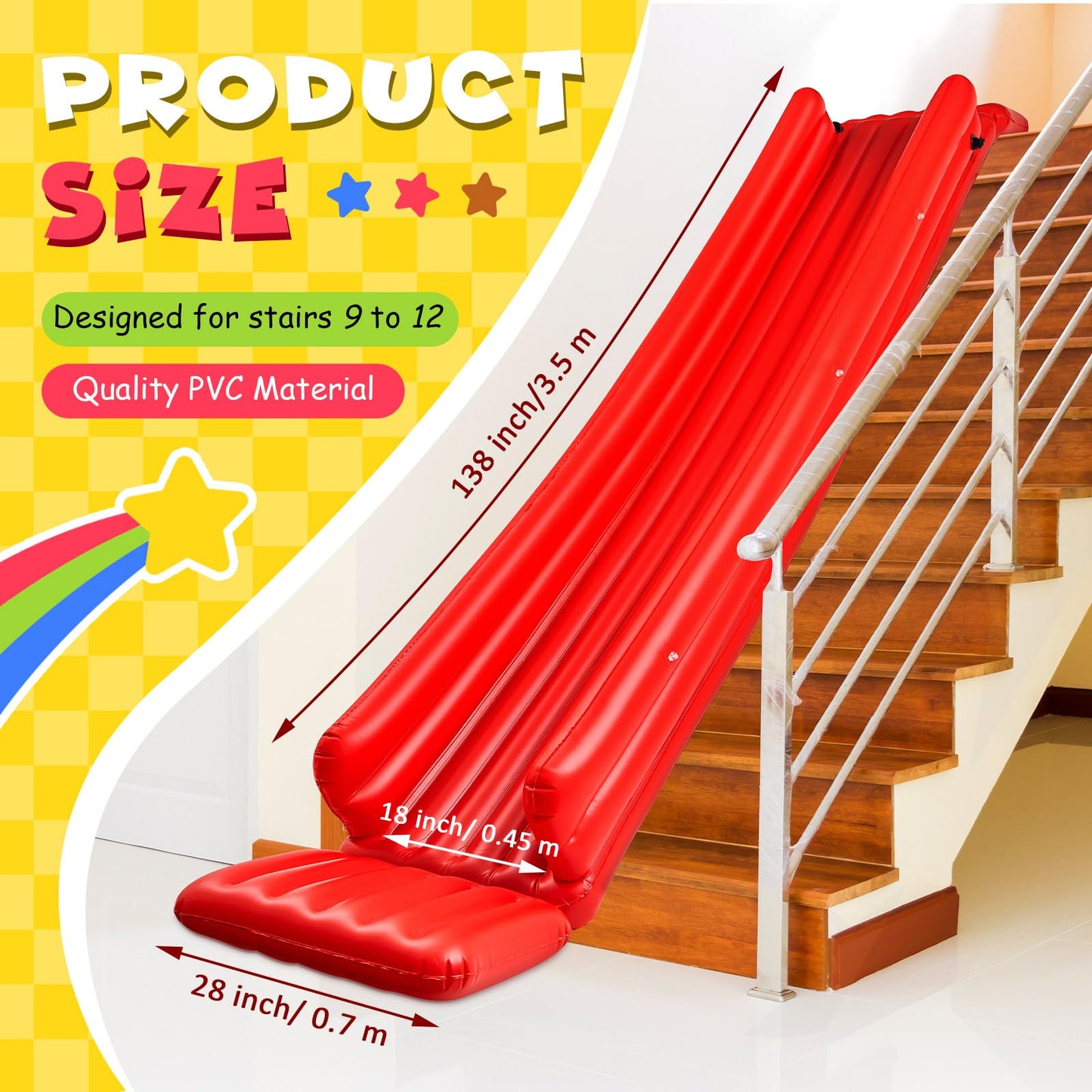 Indoor Inflatable Slides on Stairs