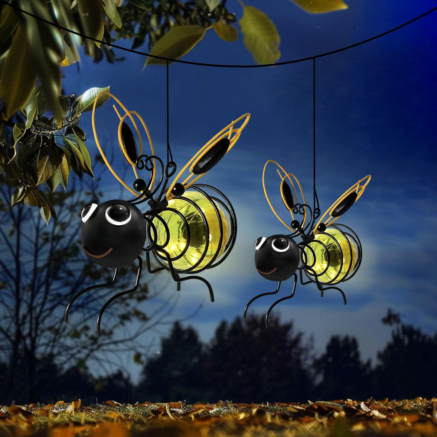 Solar Hanging Bee Lights