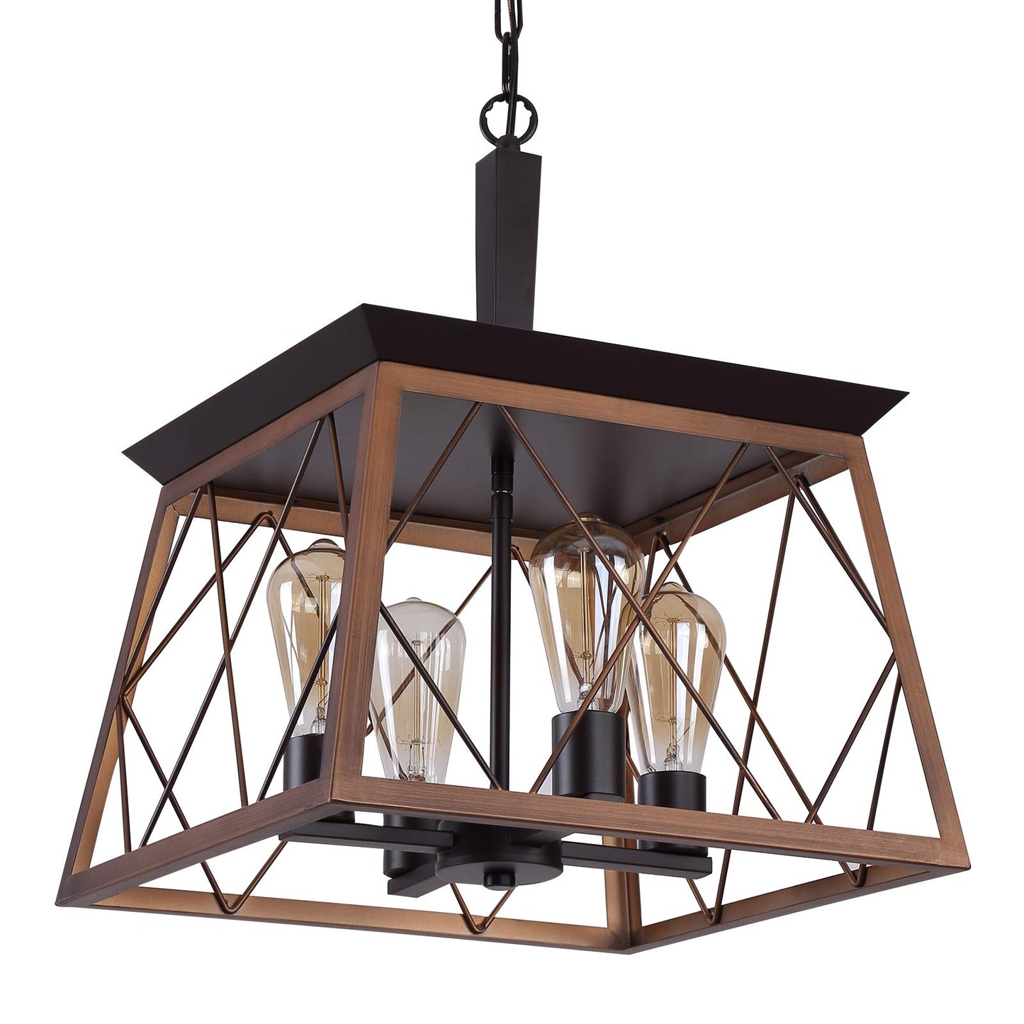 Rustic Four-Light Farmhouse Chandelier