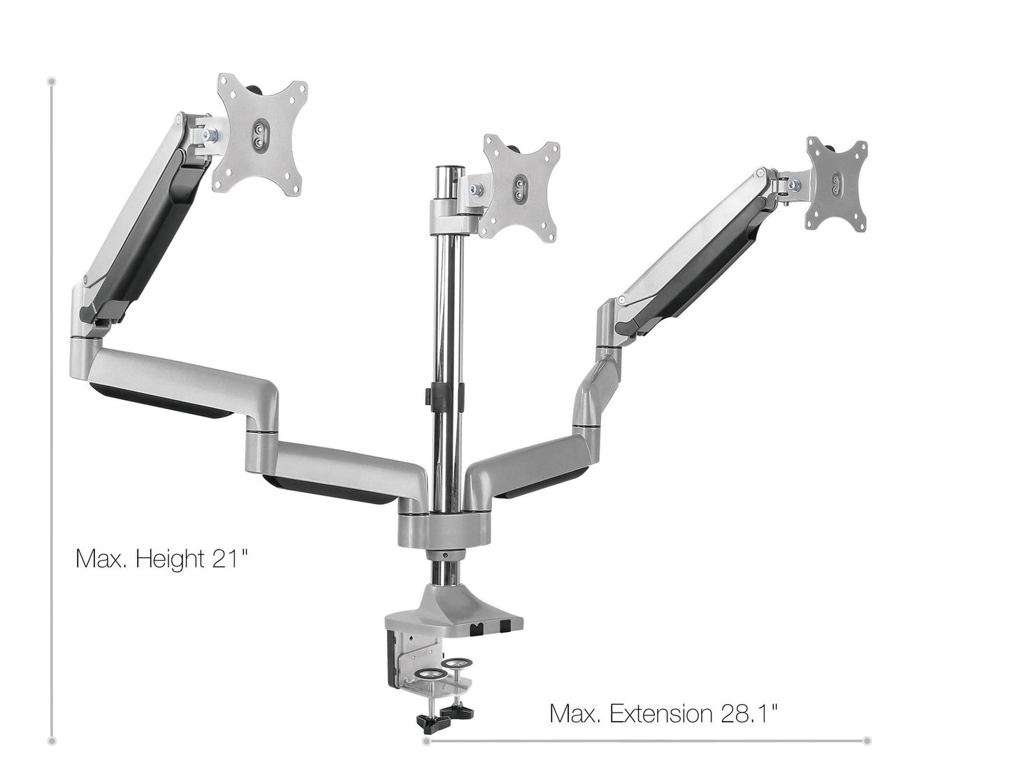 Triple Monitor Desk Mount