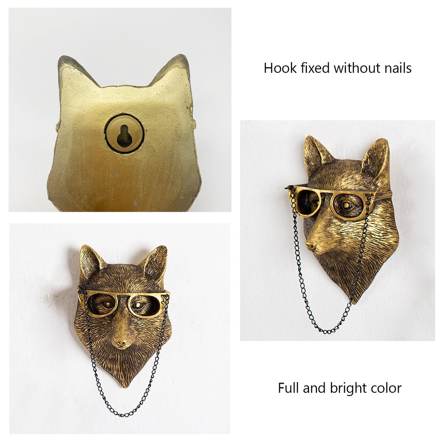Faux Head Wall Decor - Fox