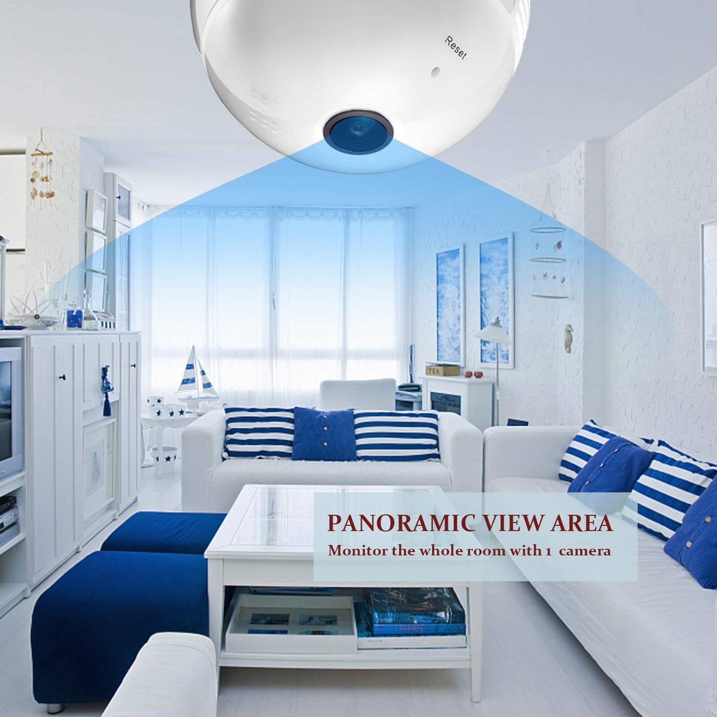 Full HD 1080P Home WiFi Camera - Panoramic Wireless Security