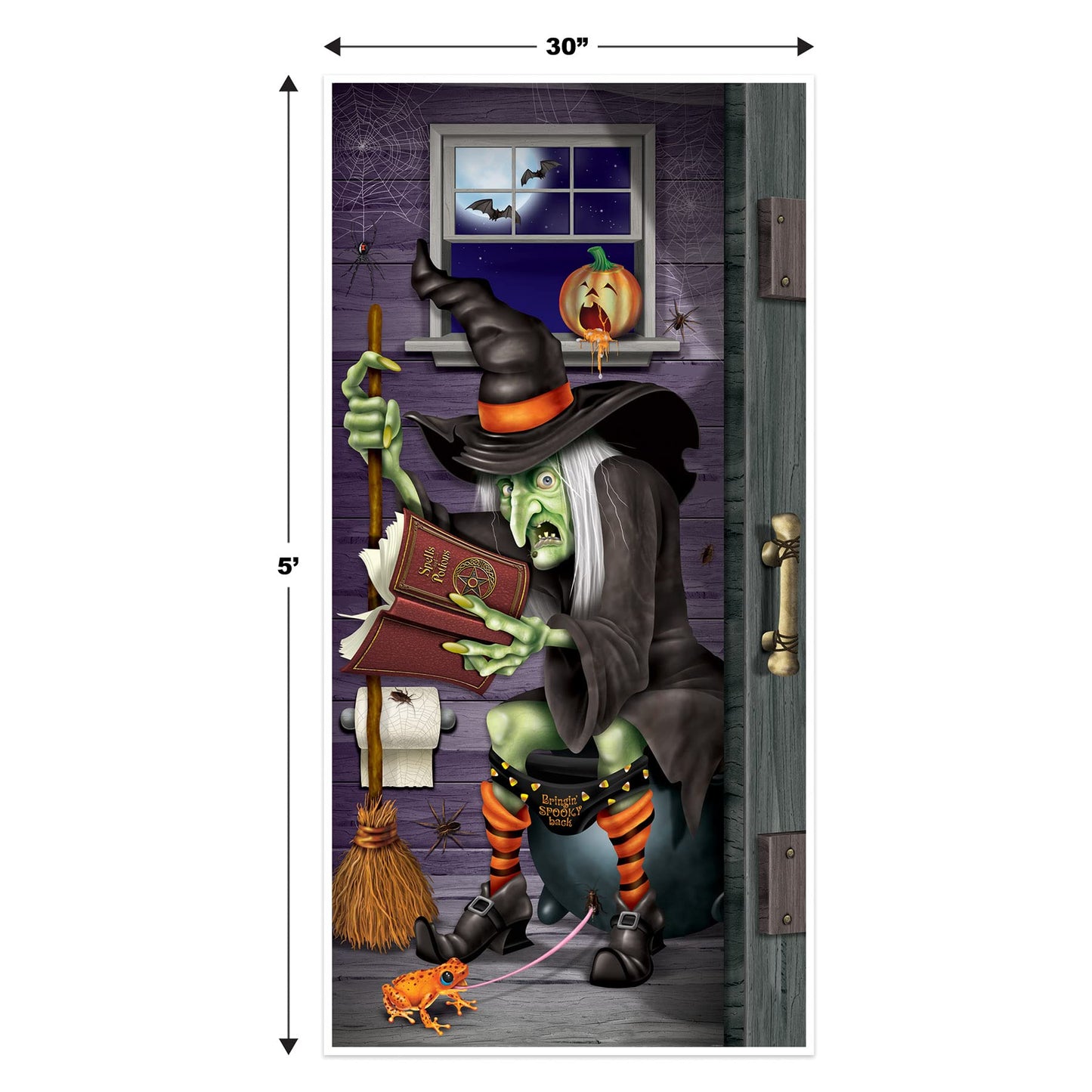 Halloween Witch Restroom Door Cover