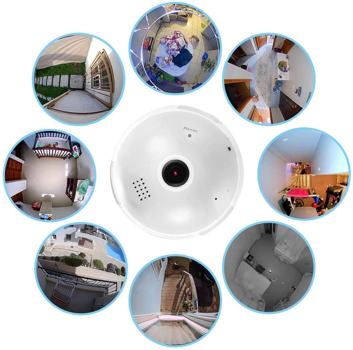 Full HD 1080P Home WiFi Camera - Panoramic Wireless Security