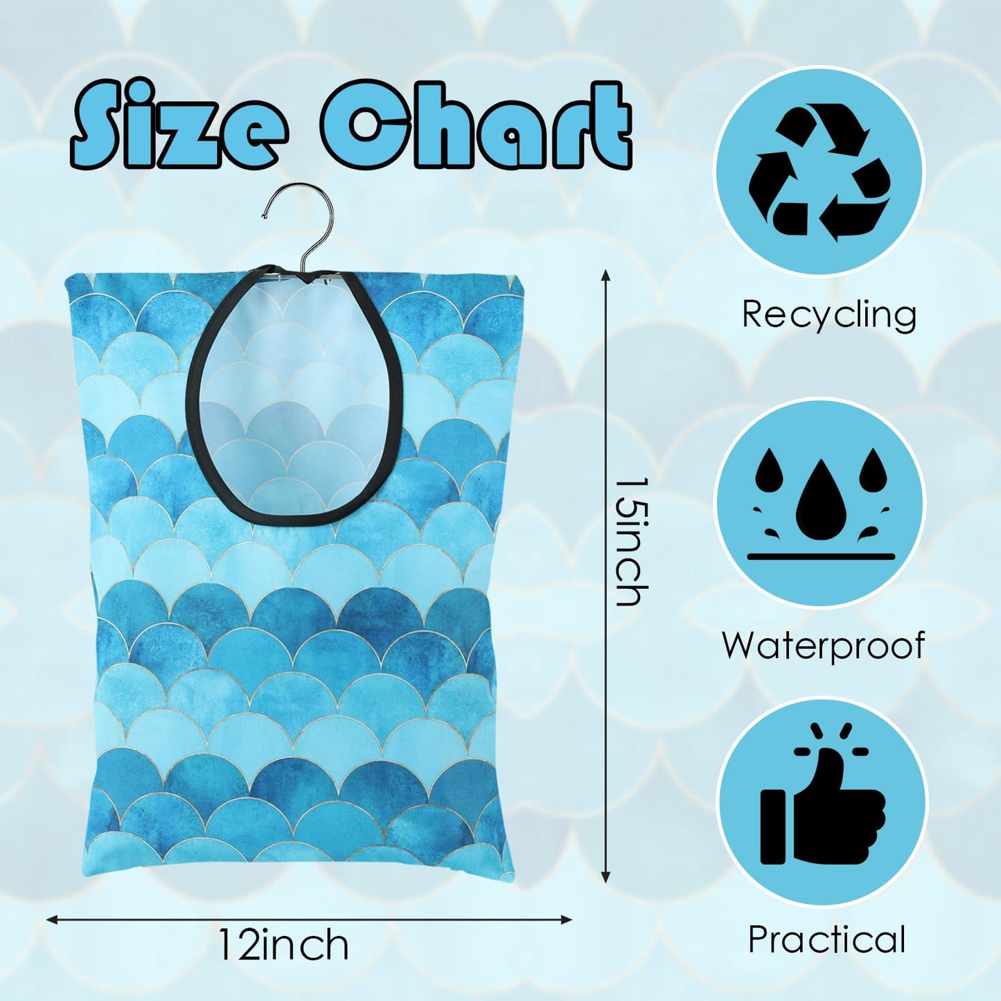Mermaid Clothespin Bag Set