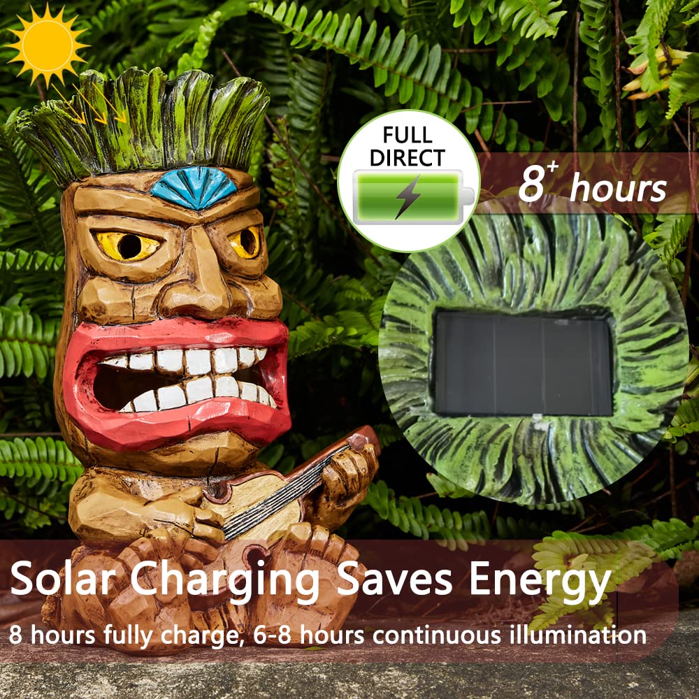 Solar Guitar Tiki Statue