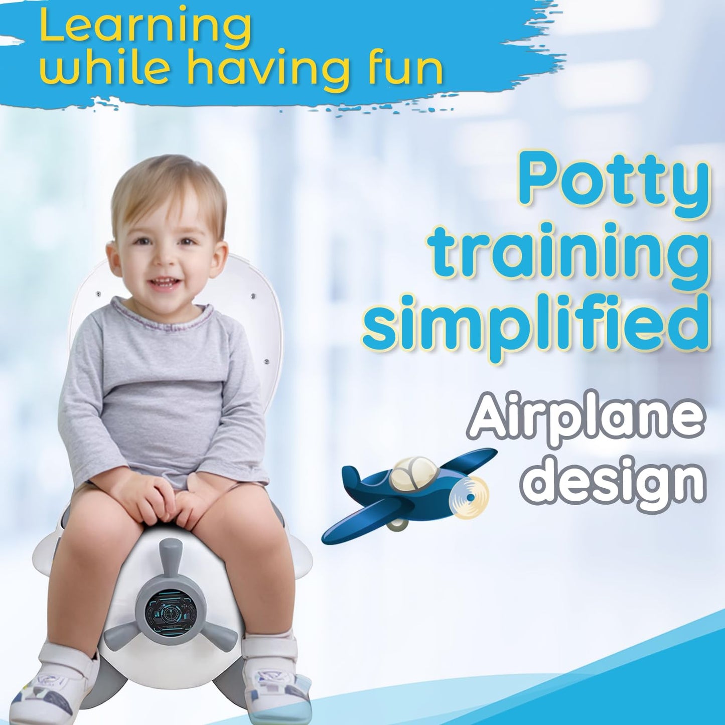Potty Training Seat with Anti-Slip Stool