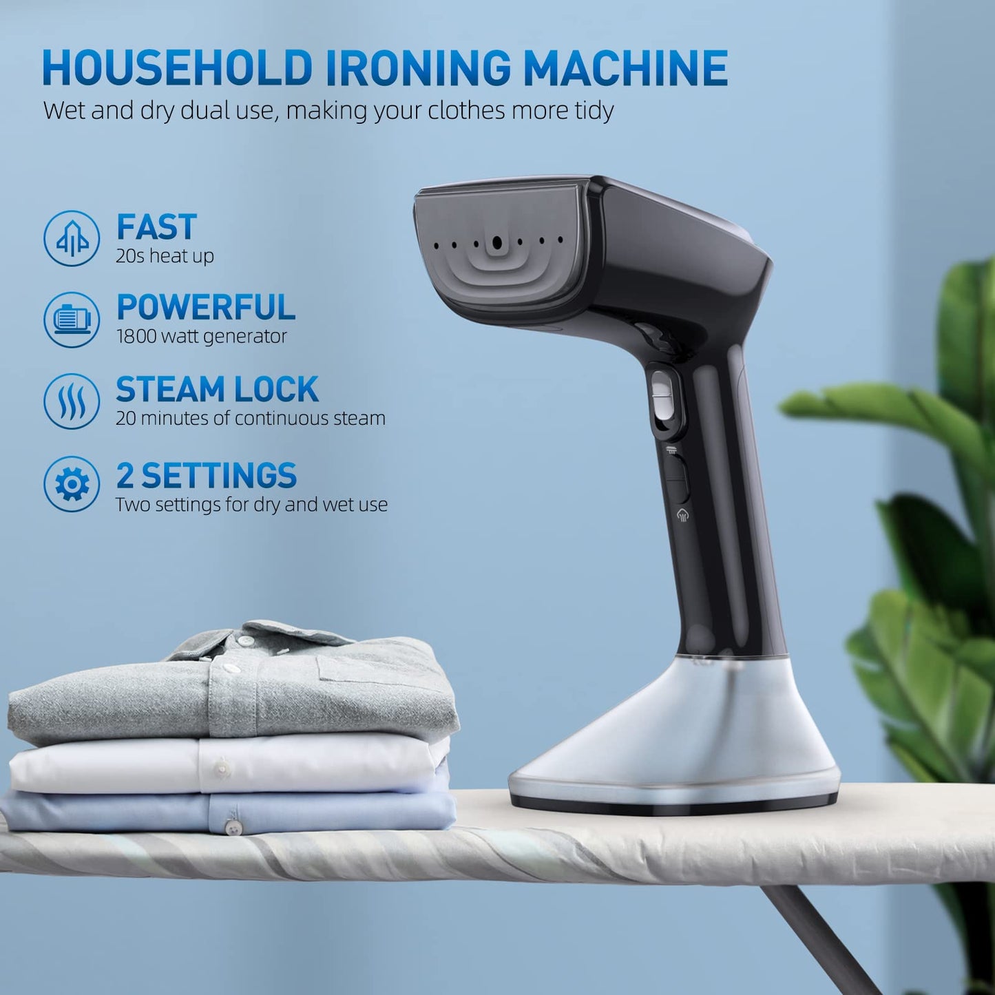 Portable 1800W Garment Steamer