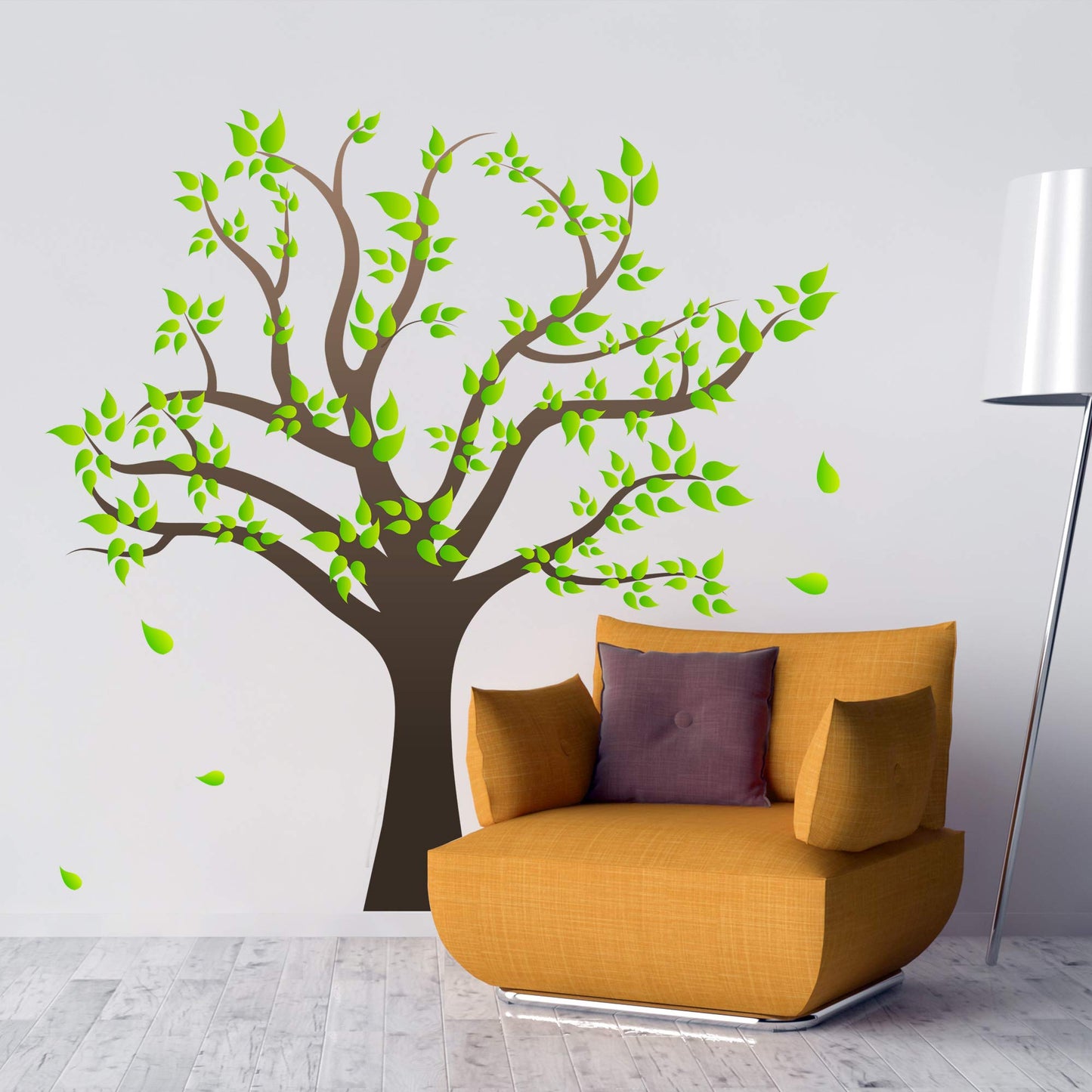 3D Green Tree Wall Stickers