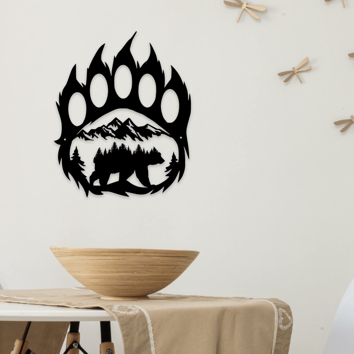 Metal Bear Wall Décor