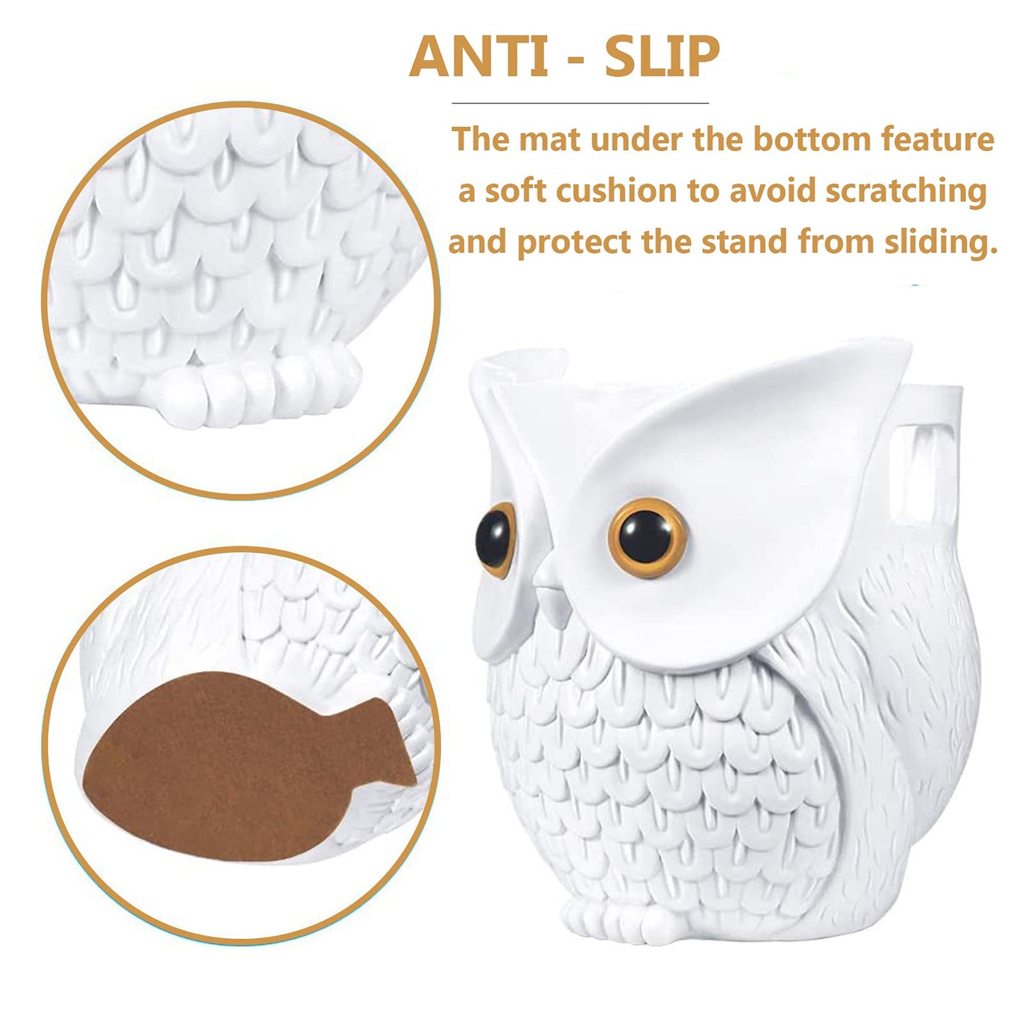 Owl Statue Smart Speaker Holder Stand