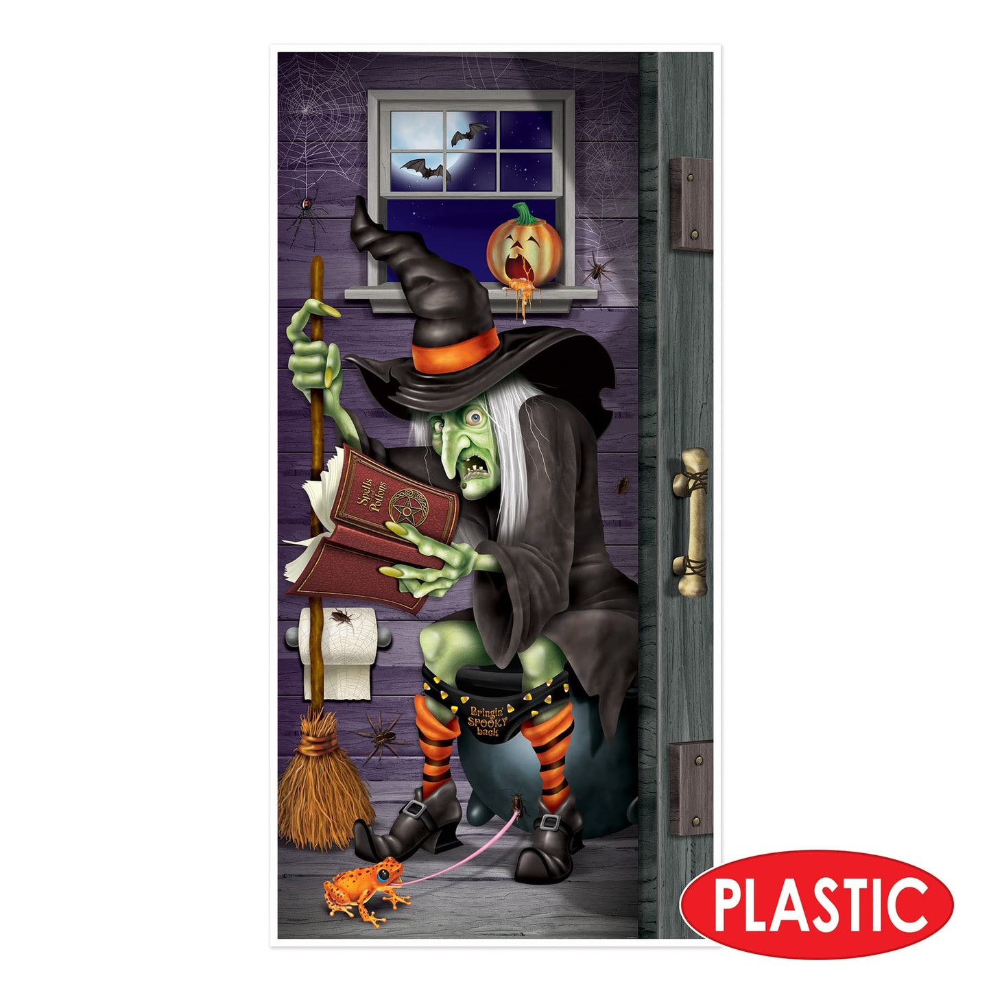 Halloween Witch Restroom Door Cover