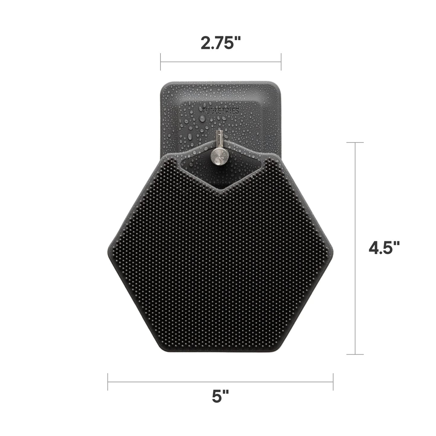 Body Scrubber & Hook Set - Silicone Exfoliator