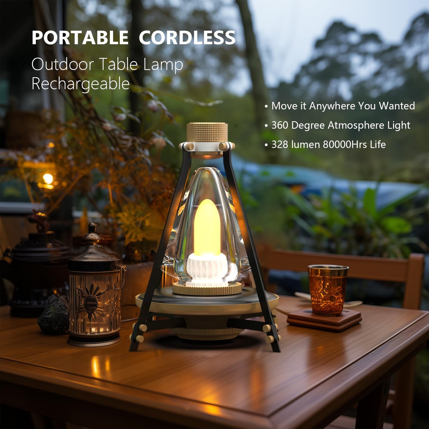Portable Cordless LED Lantern