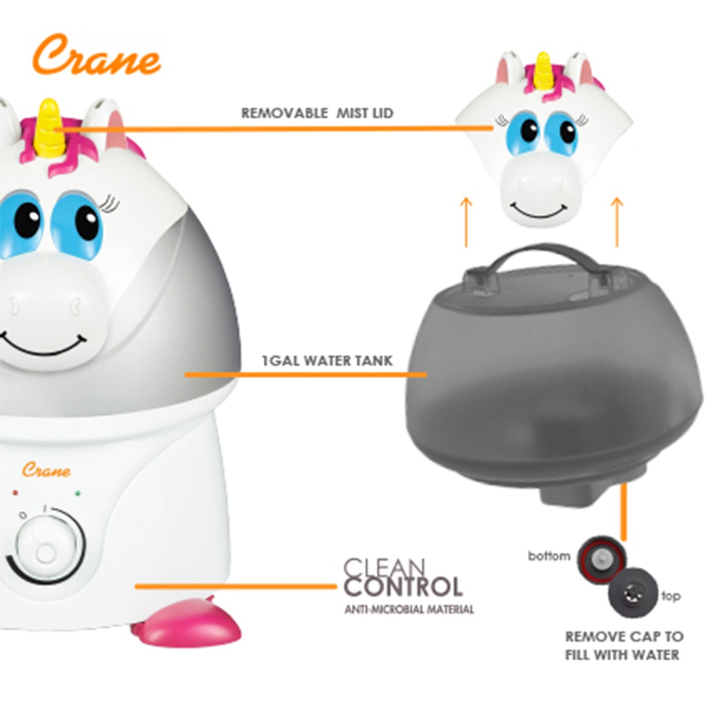 Adorables Ultrasonic Humidifier - Unicorn