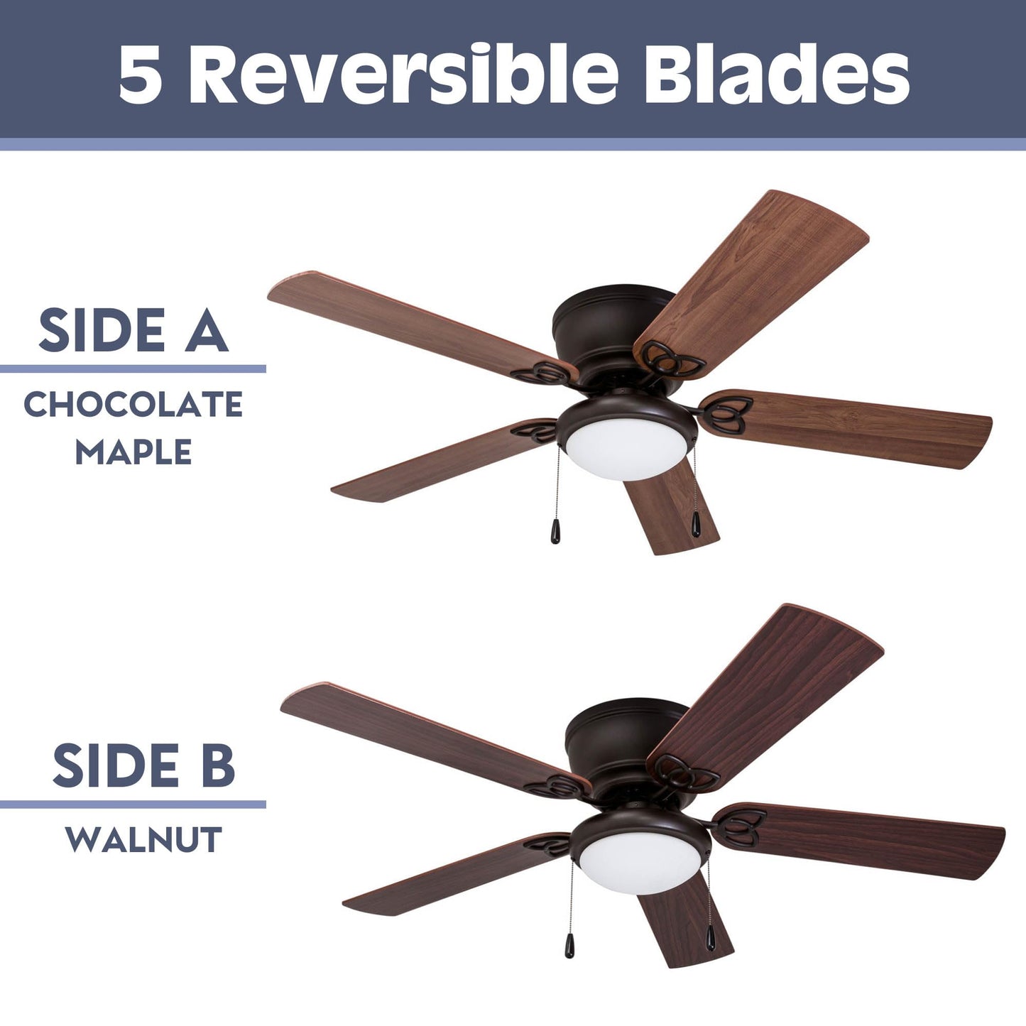 Low-Profile 52-Inch Ceiling Fan