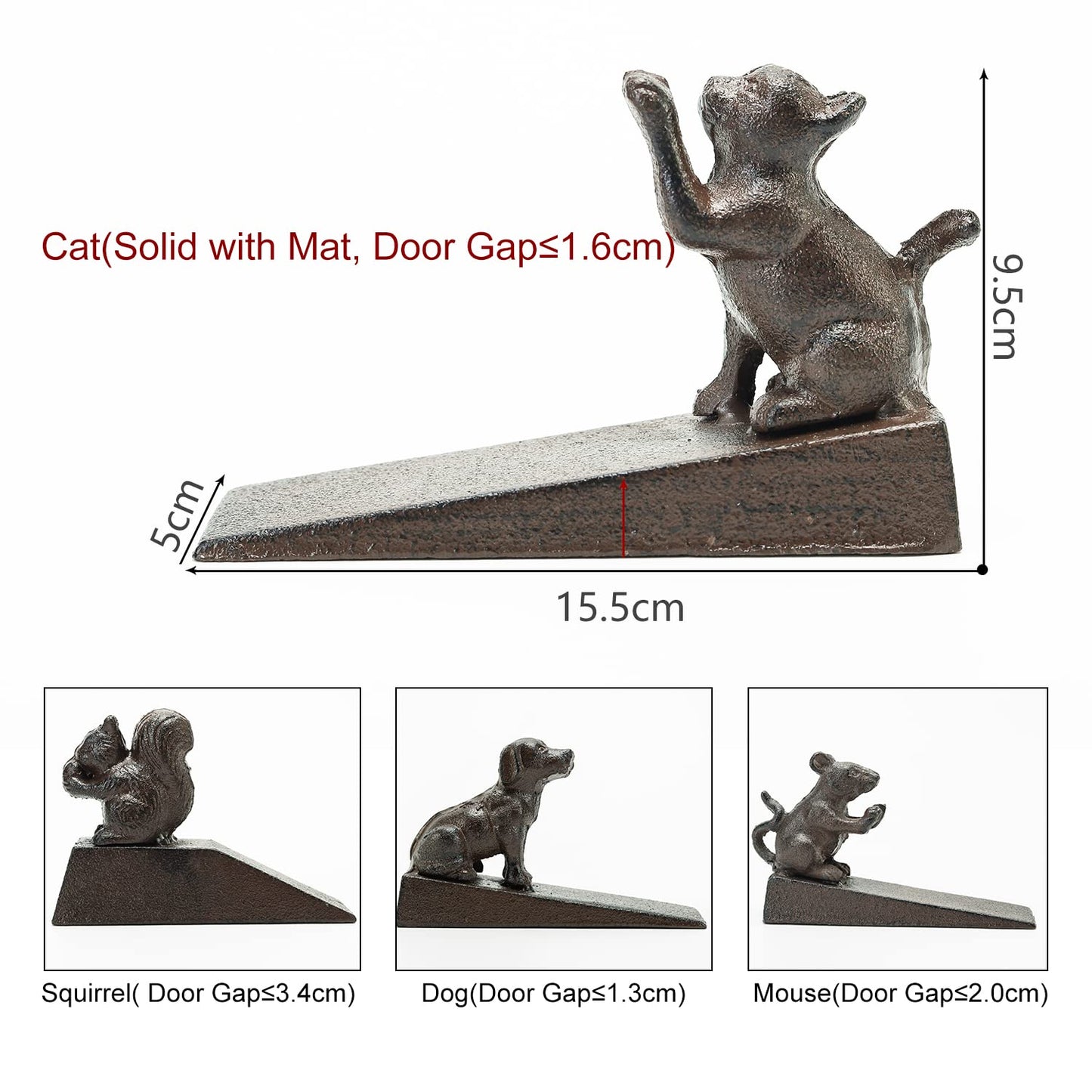Cast Iron Cat Door Stop
