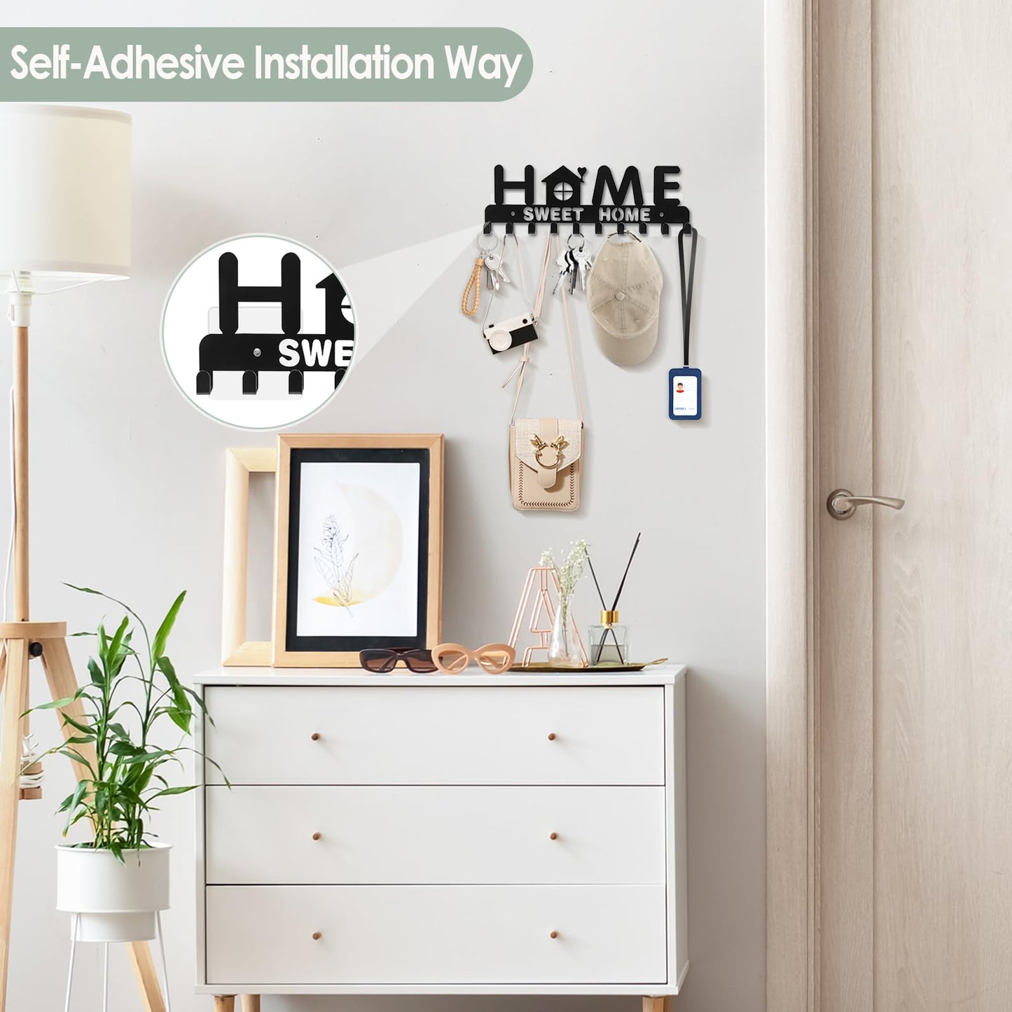 Key Holder Wall Mount with 10 Hooks