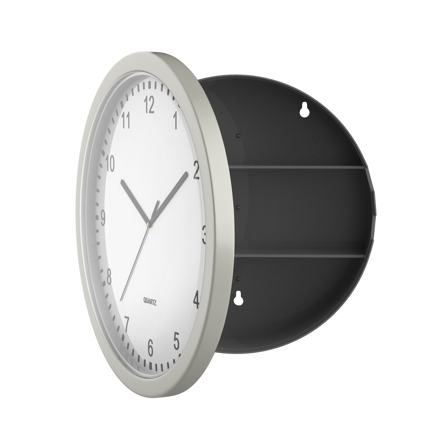 Wall Clock Safe with Hidden Shelf