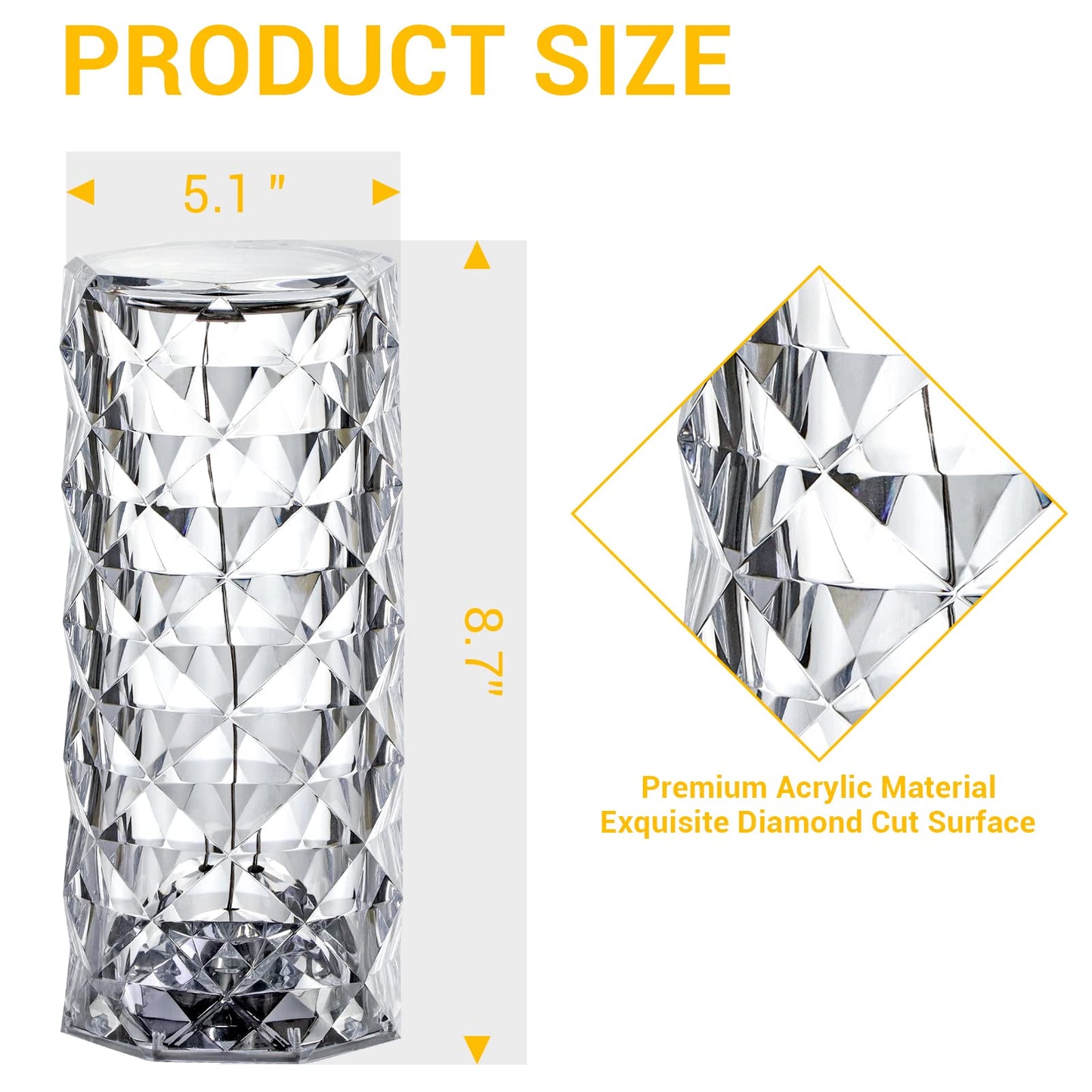 Crystal Touch Control Table Lamp