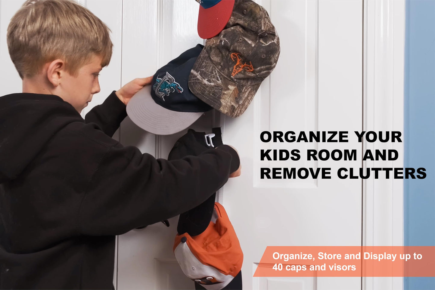 Over-the-Door Adjustable Cap Organizer