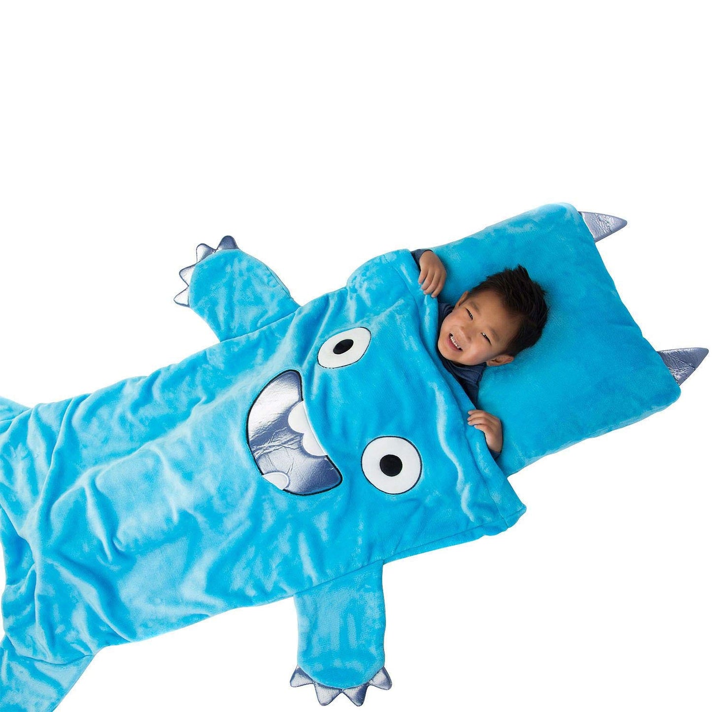 Kids Plush Monster Sleeping Bag with Pillow