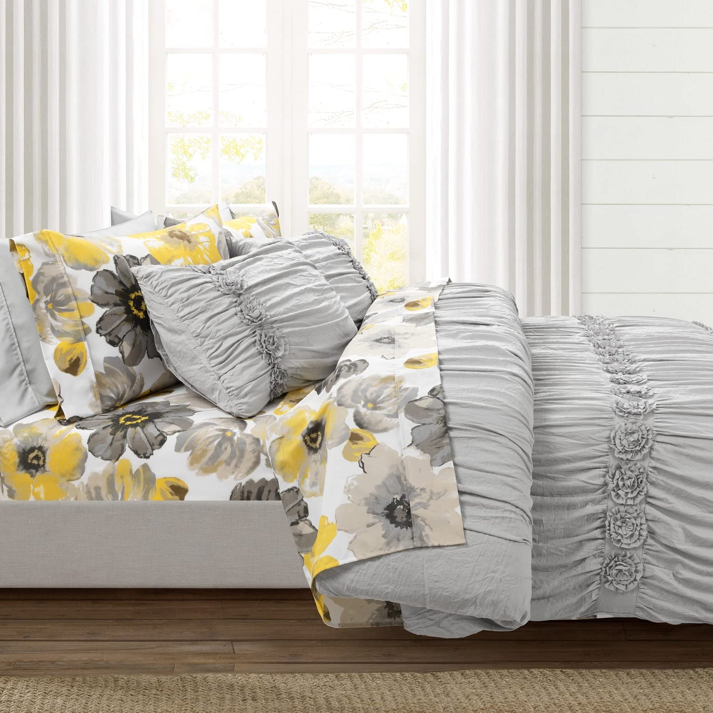 Leah Floral Sheet Set