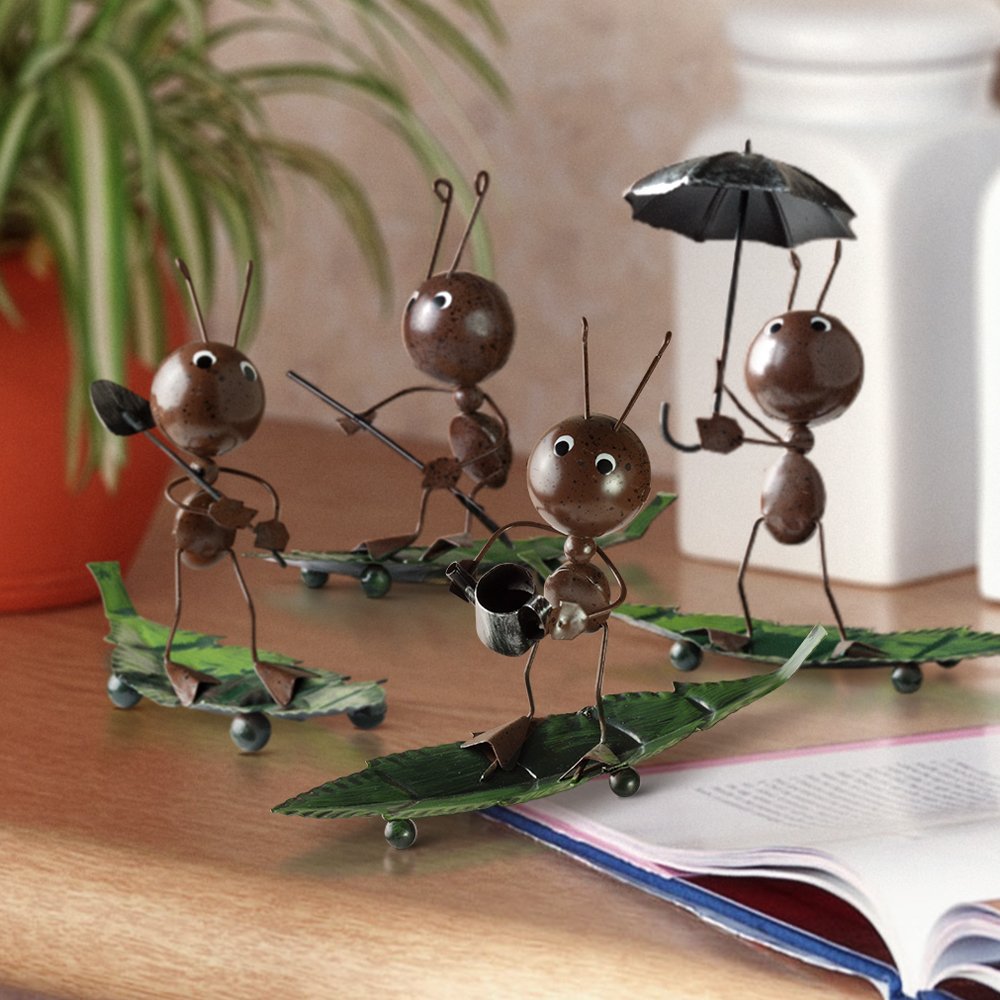 Cartoon Ant Home Décor Ornaments - Set of 4
