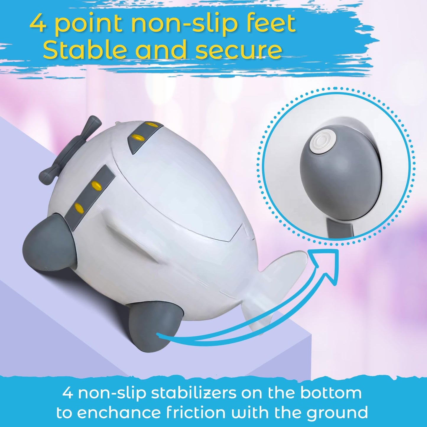 Potty Training Seat with Anti-Slip Stool