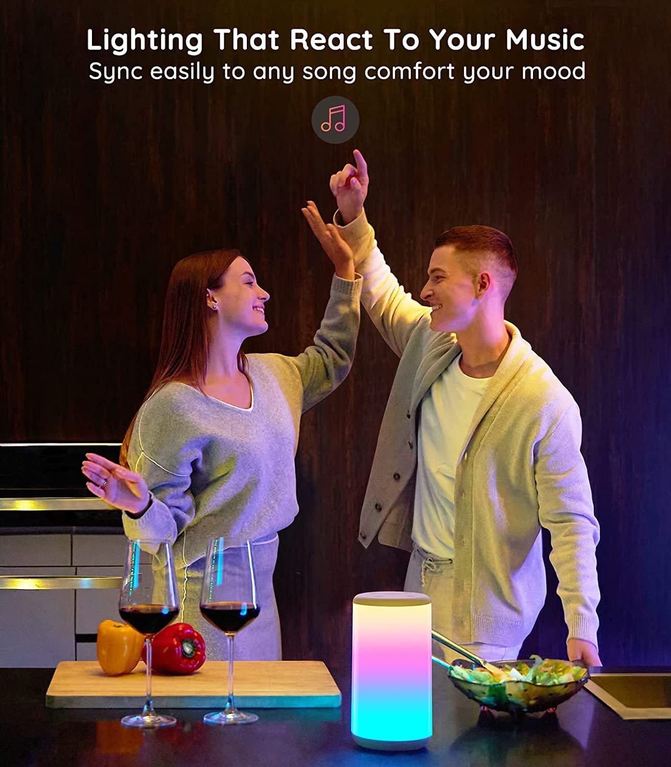 RGBIC Table Lamp - Smart, Music Sync