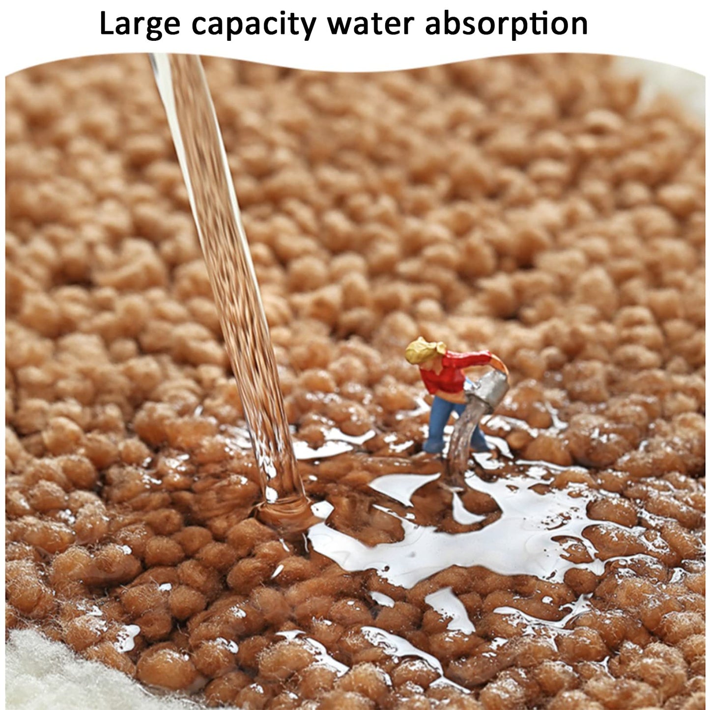 Non-Slip Microfiber Bathroom Rug