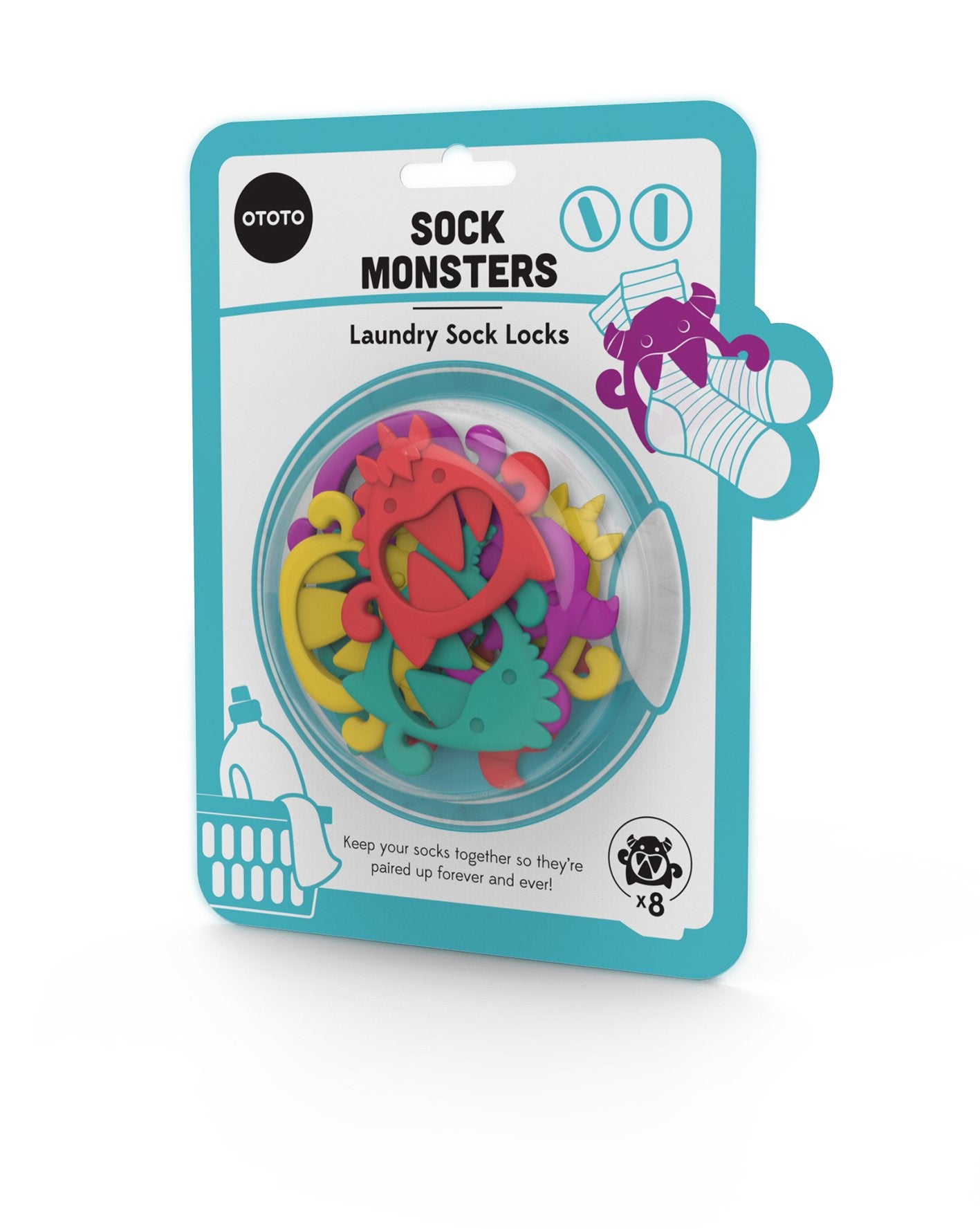OTOTO SOCK MONSTERS Laundry Sock Locks