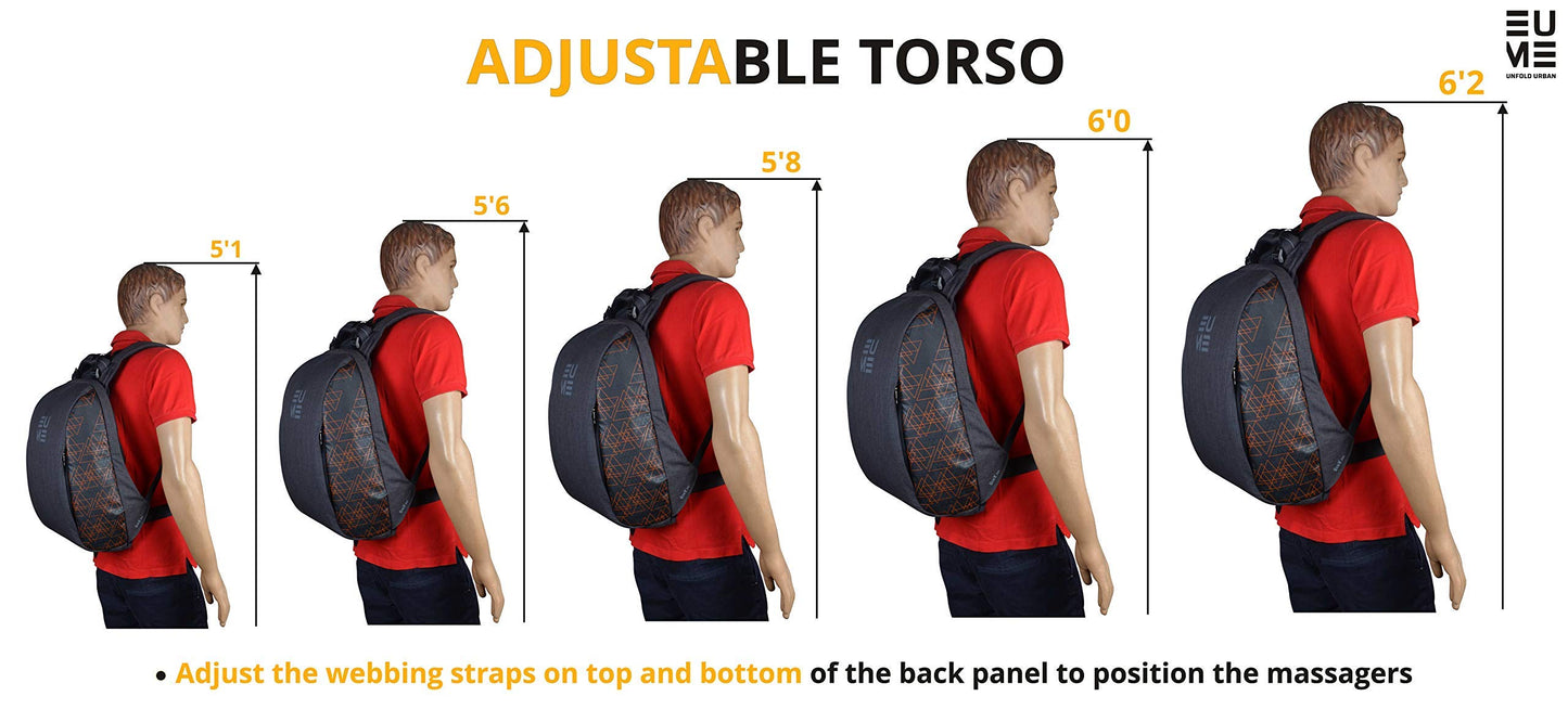 Genx Massager Laptop Backpack - Orange