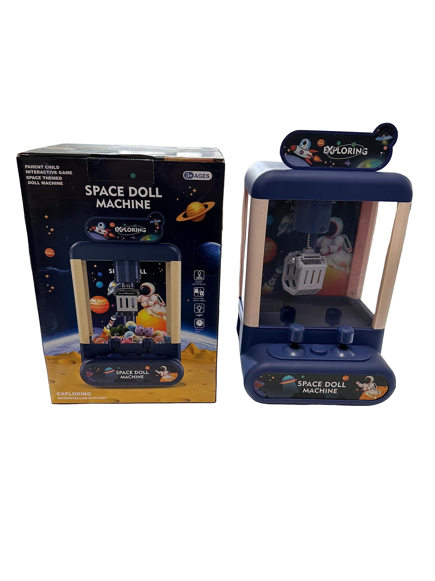 Exploring Space Claw Machine with Prizes and Music
