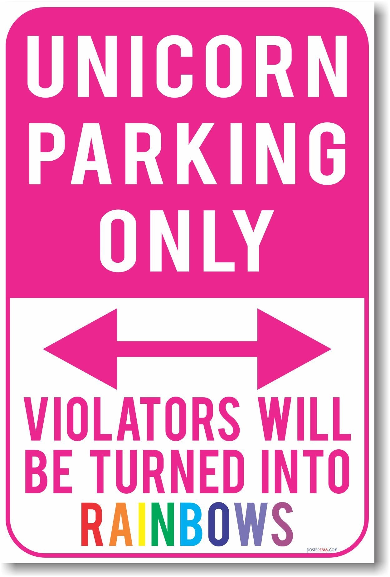 Unicorn Parking Poster
