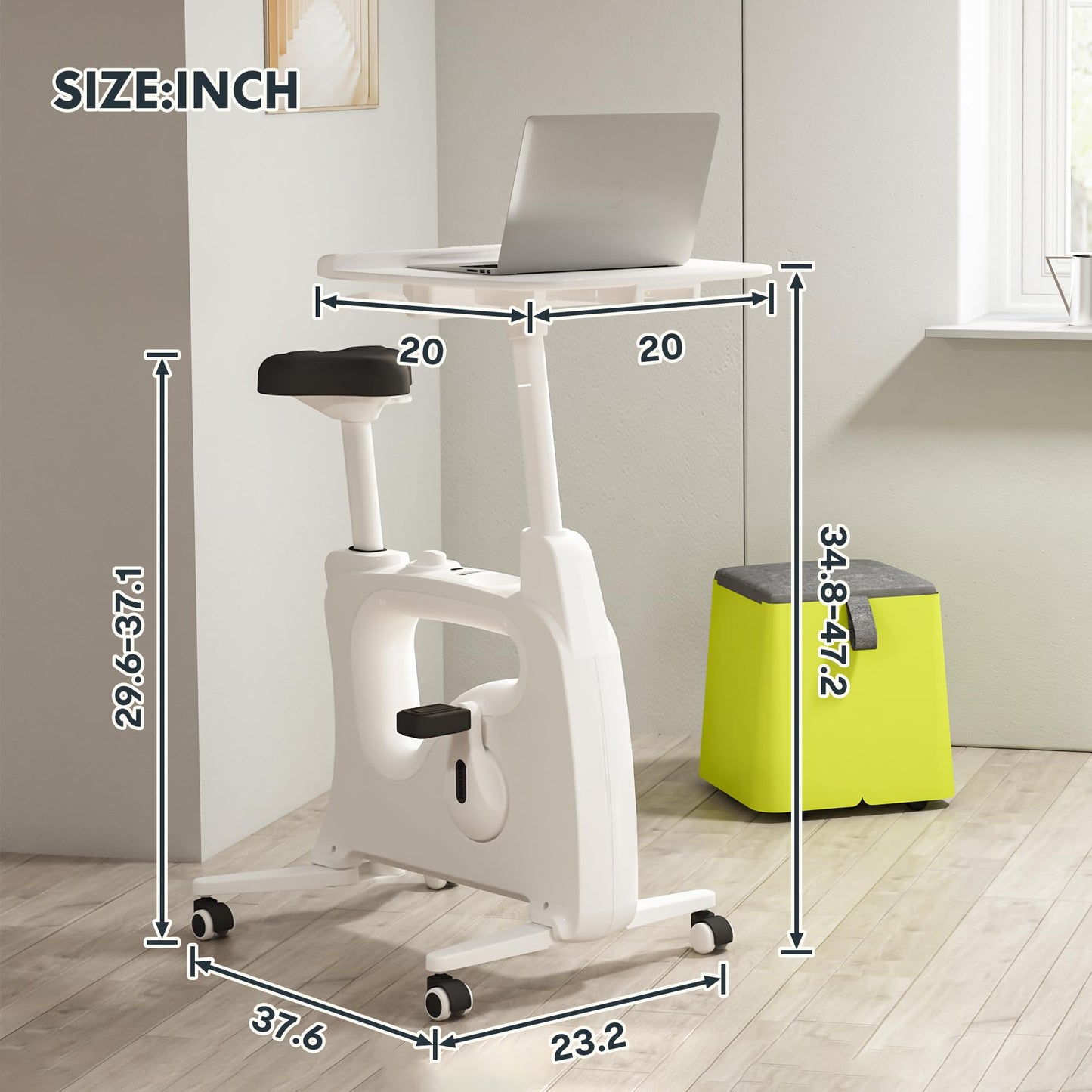 3-in-1 Exercise Bike - Desk Bike with Pedal Exerciser