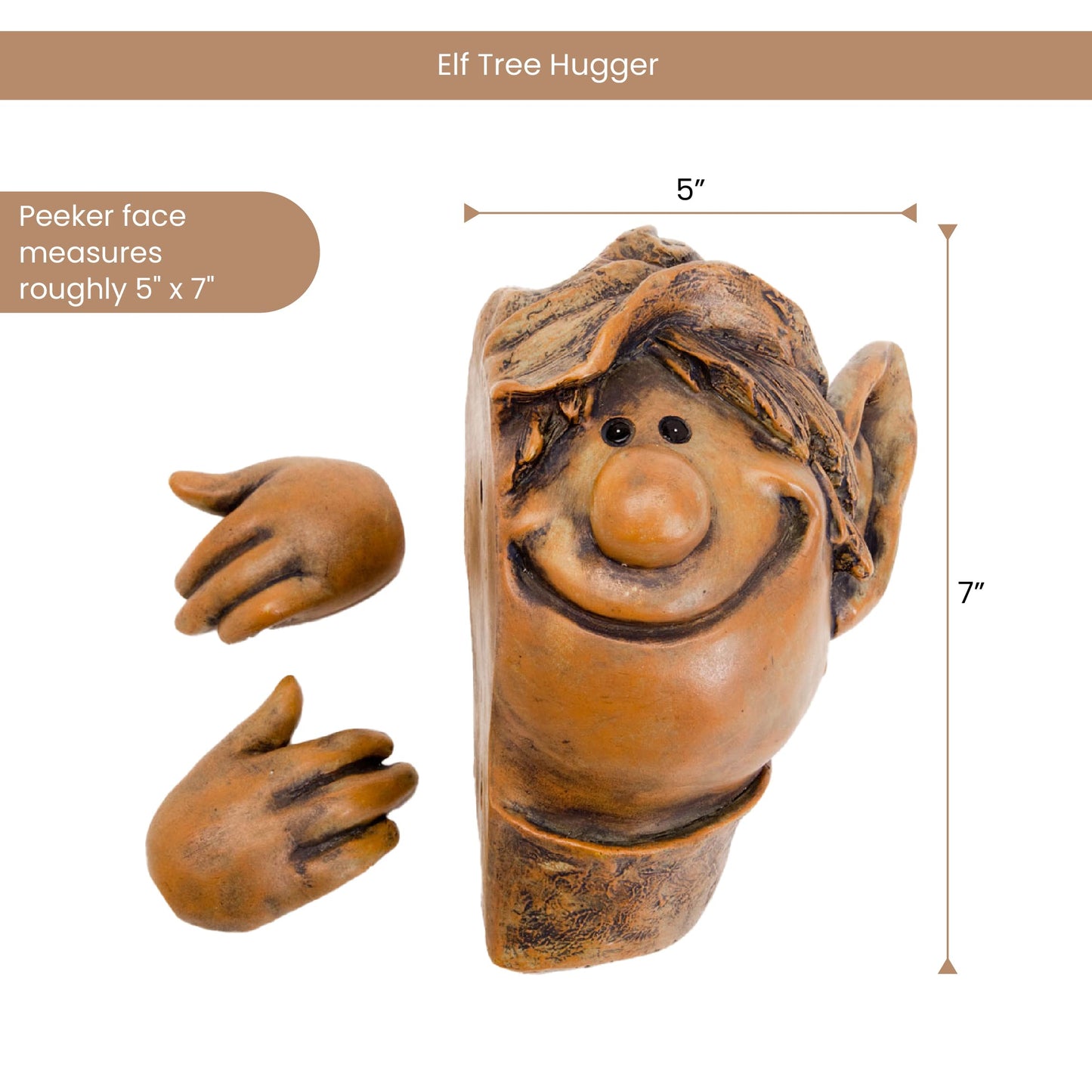 Elf Tree Hugger Yard Decoration