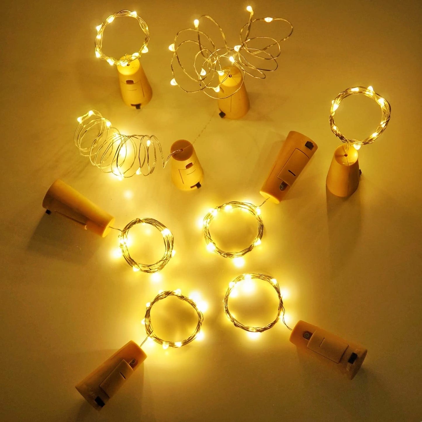 Wine Bottle Lights with Cork - 10 Pack
