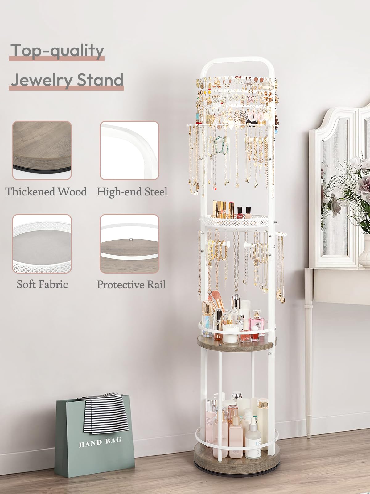 Jewelry Holder Organizer - Floor Stand