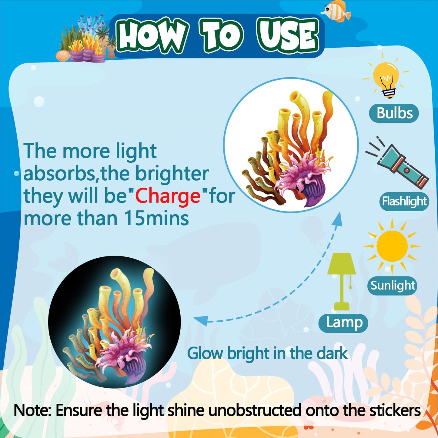 Under The Sea Wall Decals - Glow in The Dark