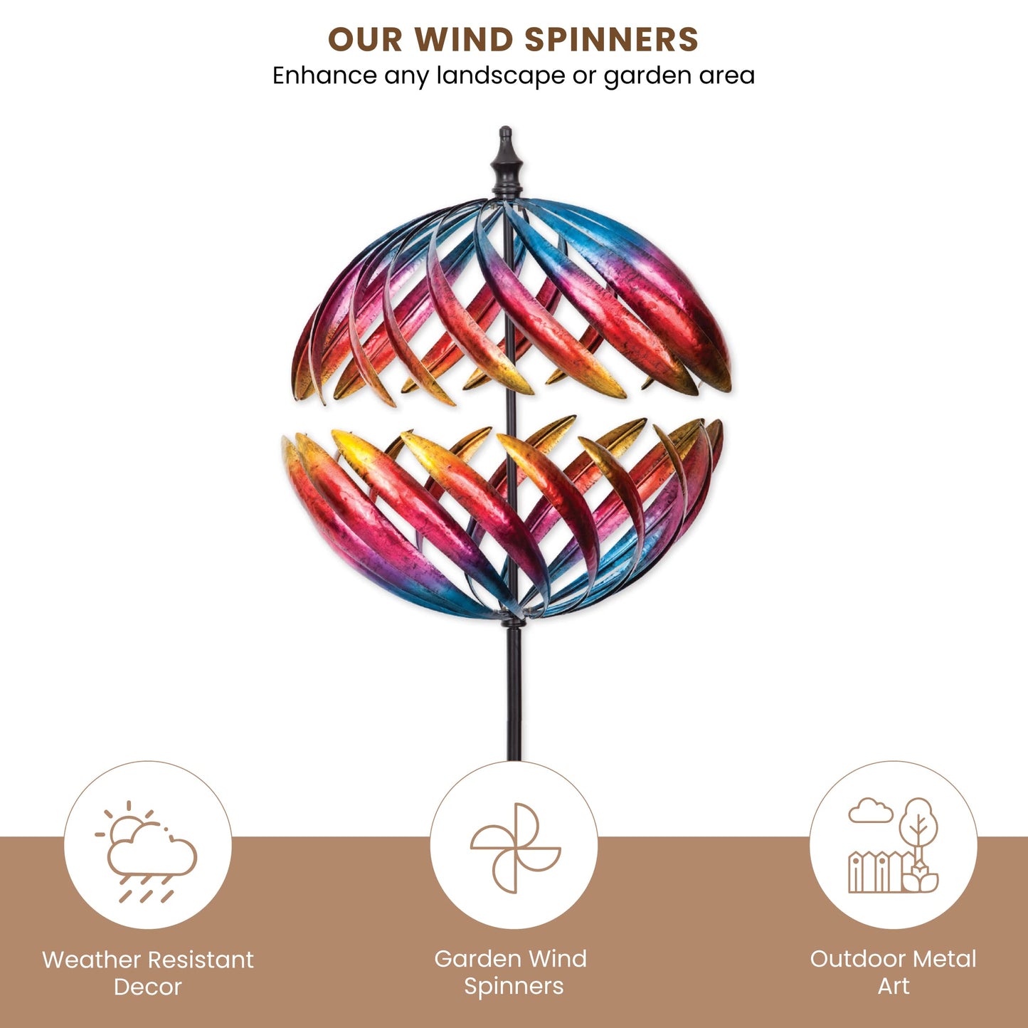 Multi-Color Jupiter Wind Spinner