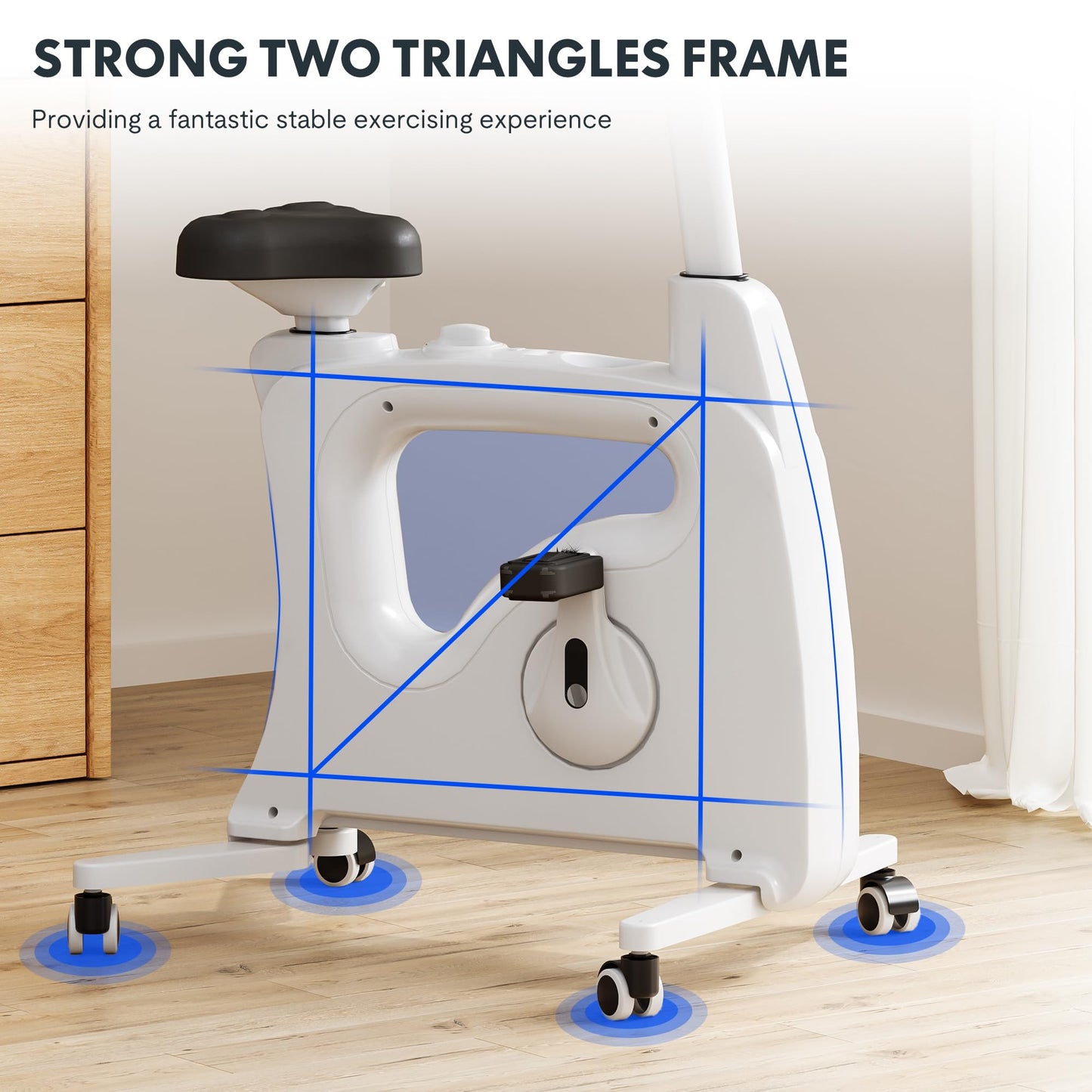 3-in-1 Exercise Bike - Desk Bike with Pedal Exerciser
