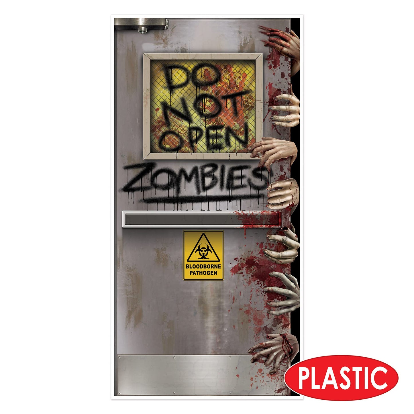 Halloween Zombies Lab Door Cover
