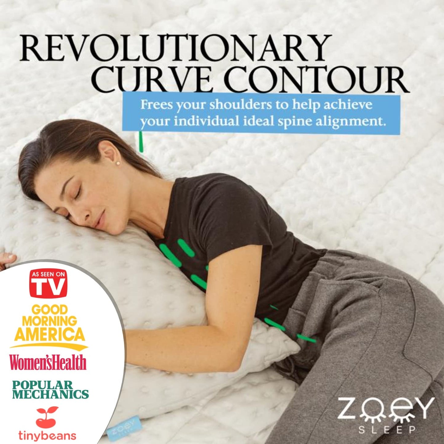 Side Sleep Pillow for Neck Pain