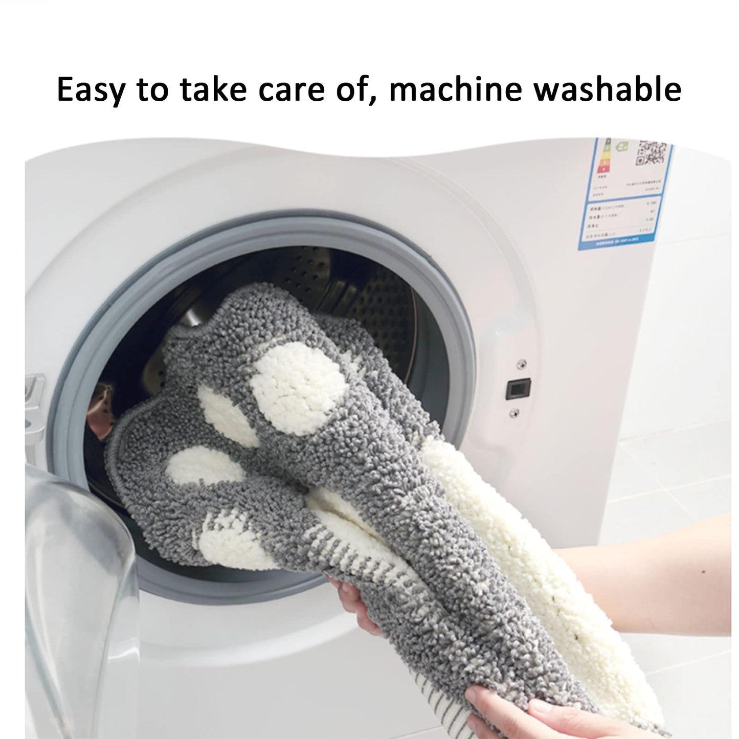Non-Slip Microfiber Bathroom Rug