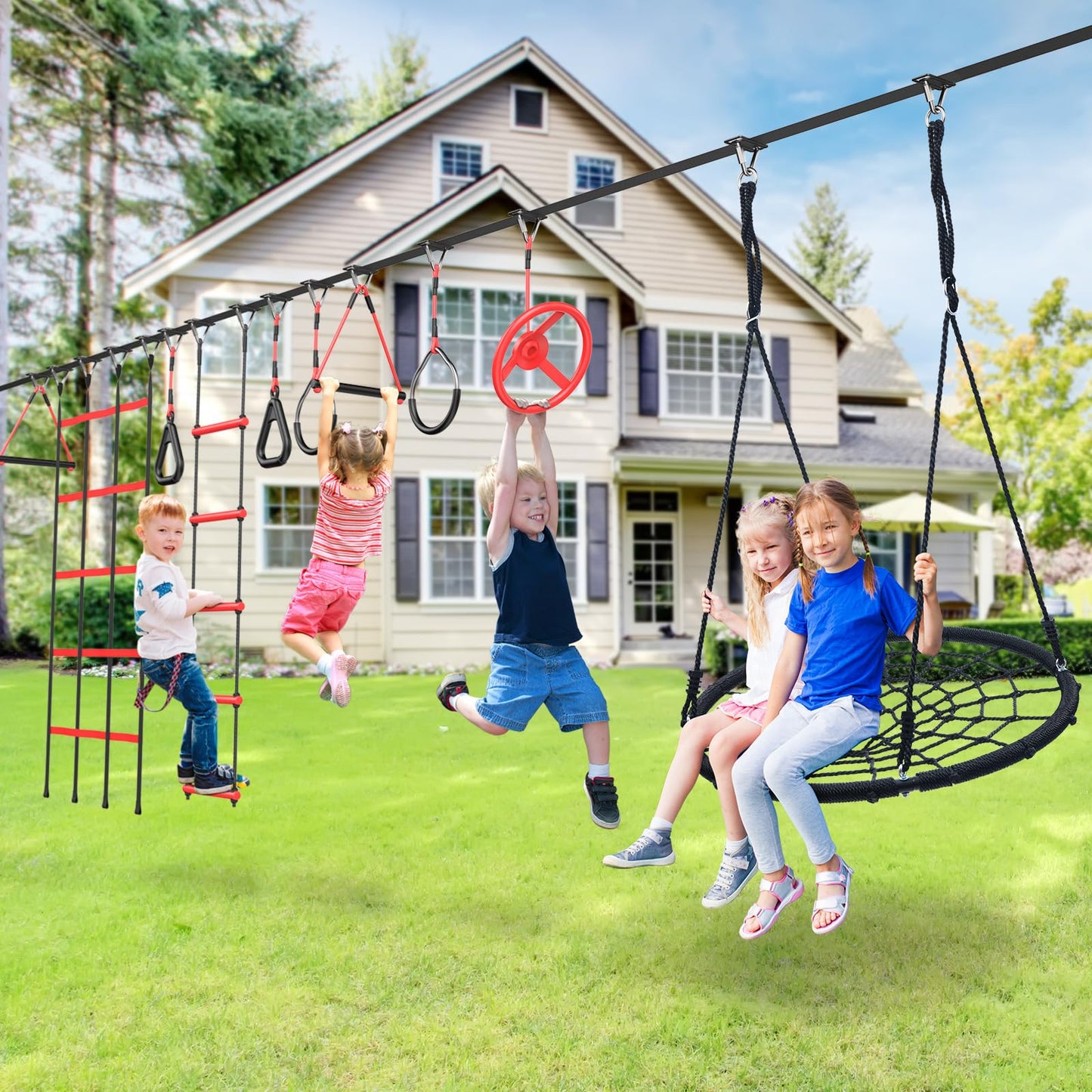 Kids’ Ninja Obstacle Course with 10 Accessories