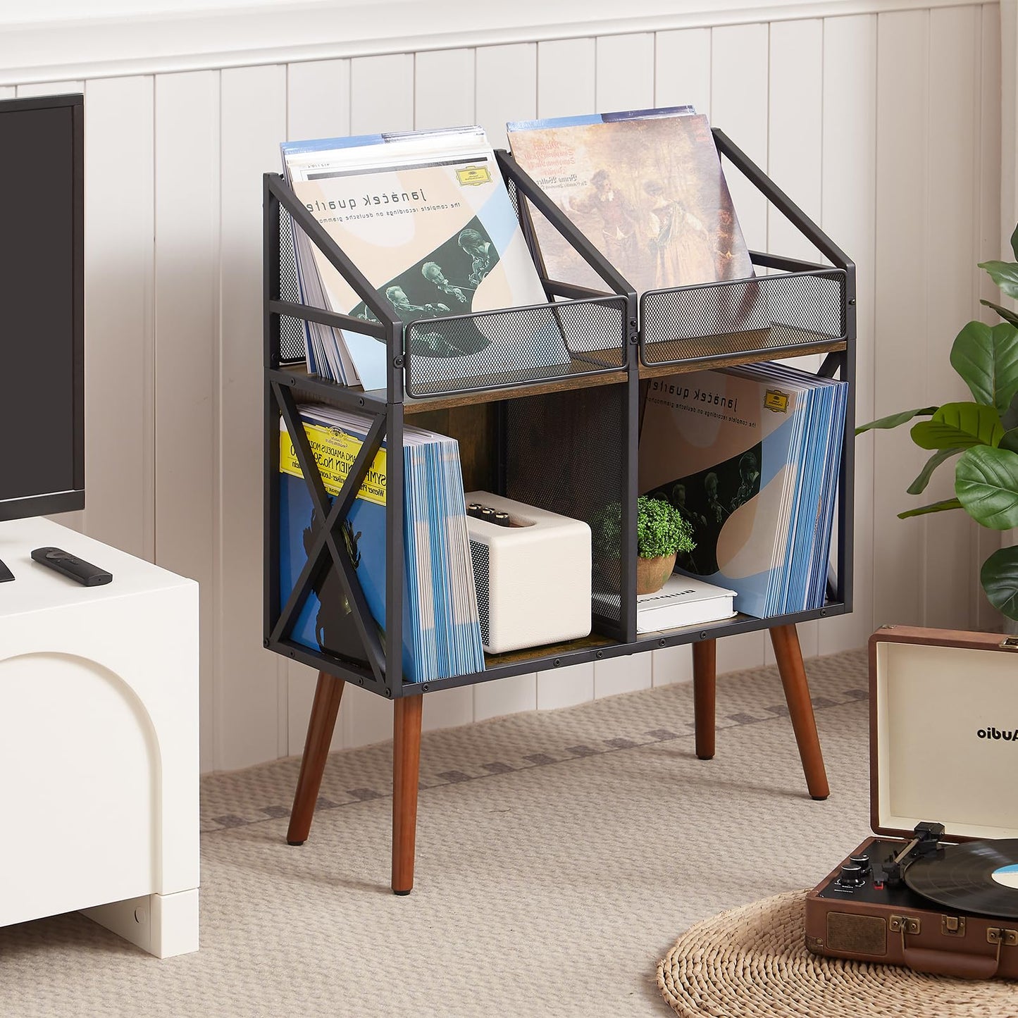 Vinyl Record Storage Holder Rack