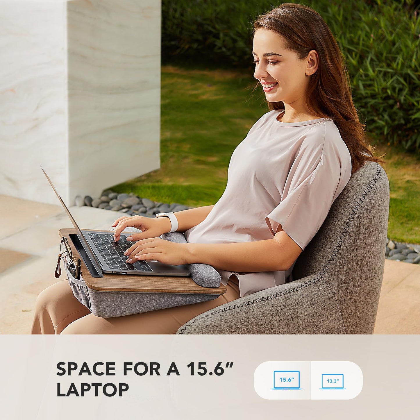 Portable Lap Laptop Desk with Cushion