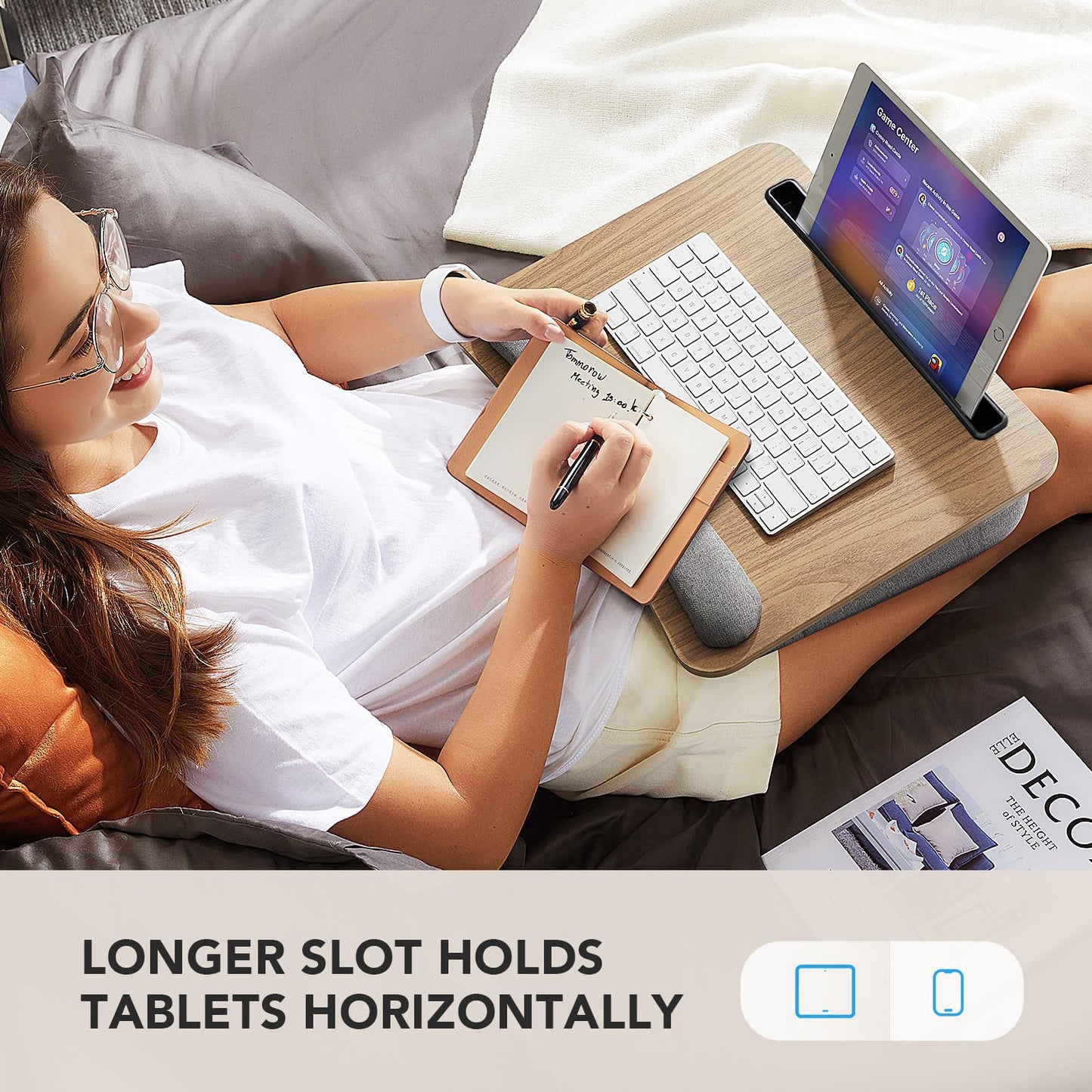 Portable Lap Laptop Desk with Cushion